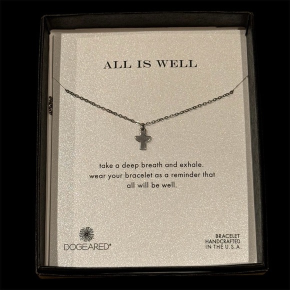Dogeared - “All is well” Bracelet Silver NIB - Picture 1 of 3